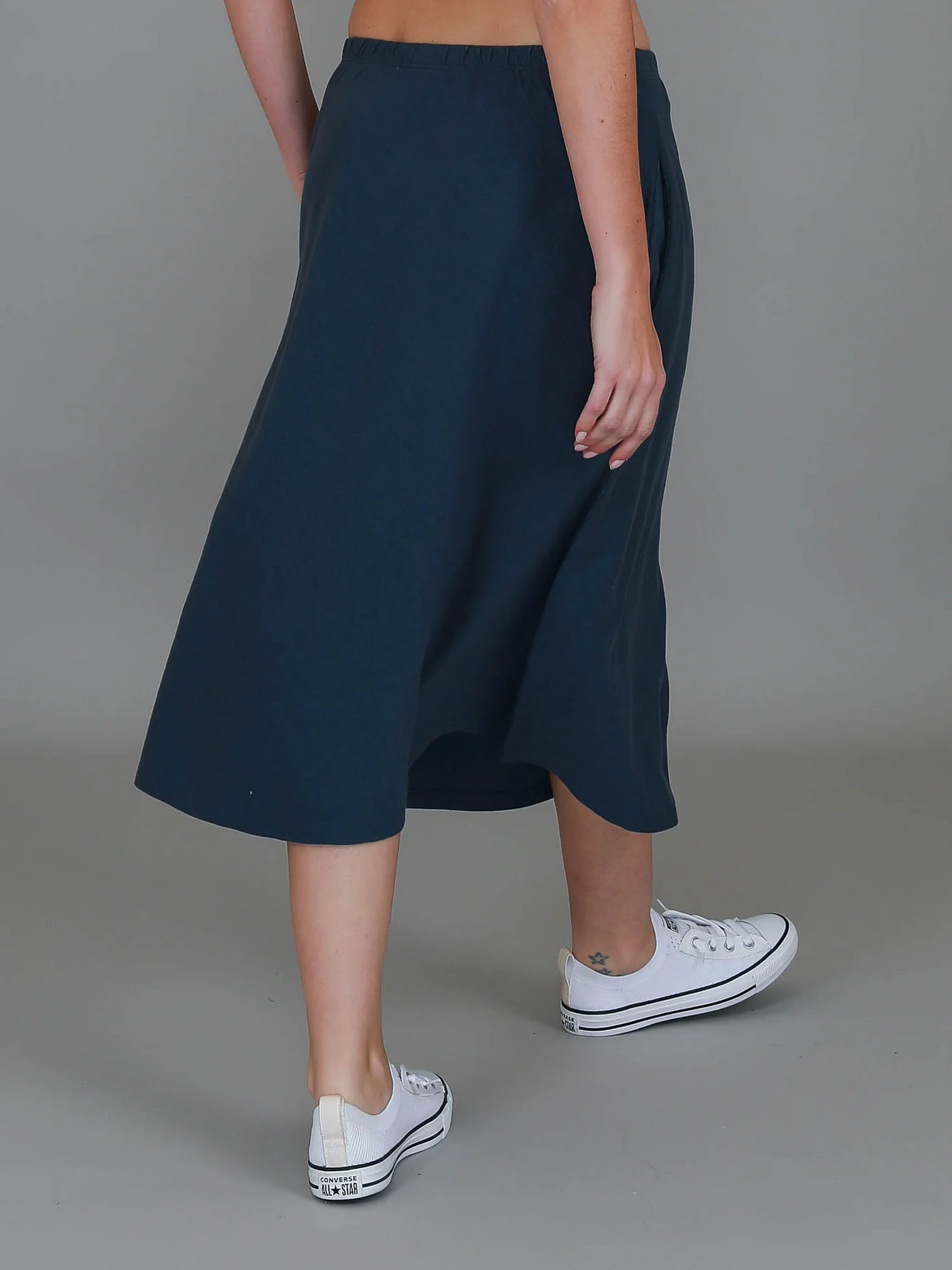 Heathmont Midi Slip on Skirt - Black