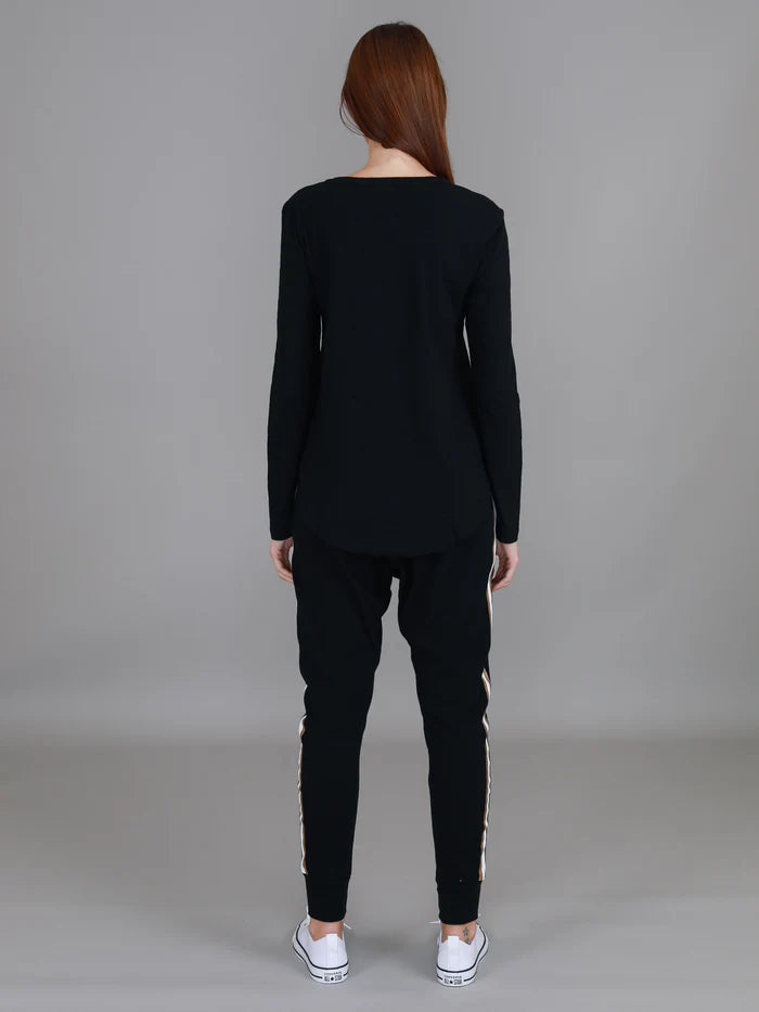 Nora Striped Gold Star Long Sleeve Tee