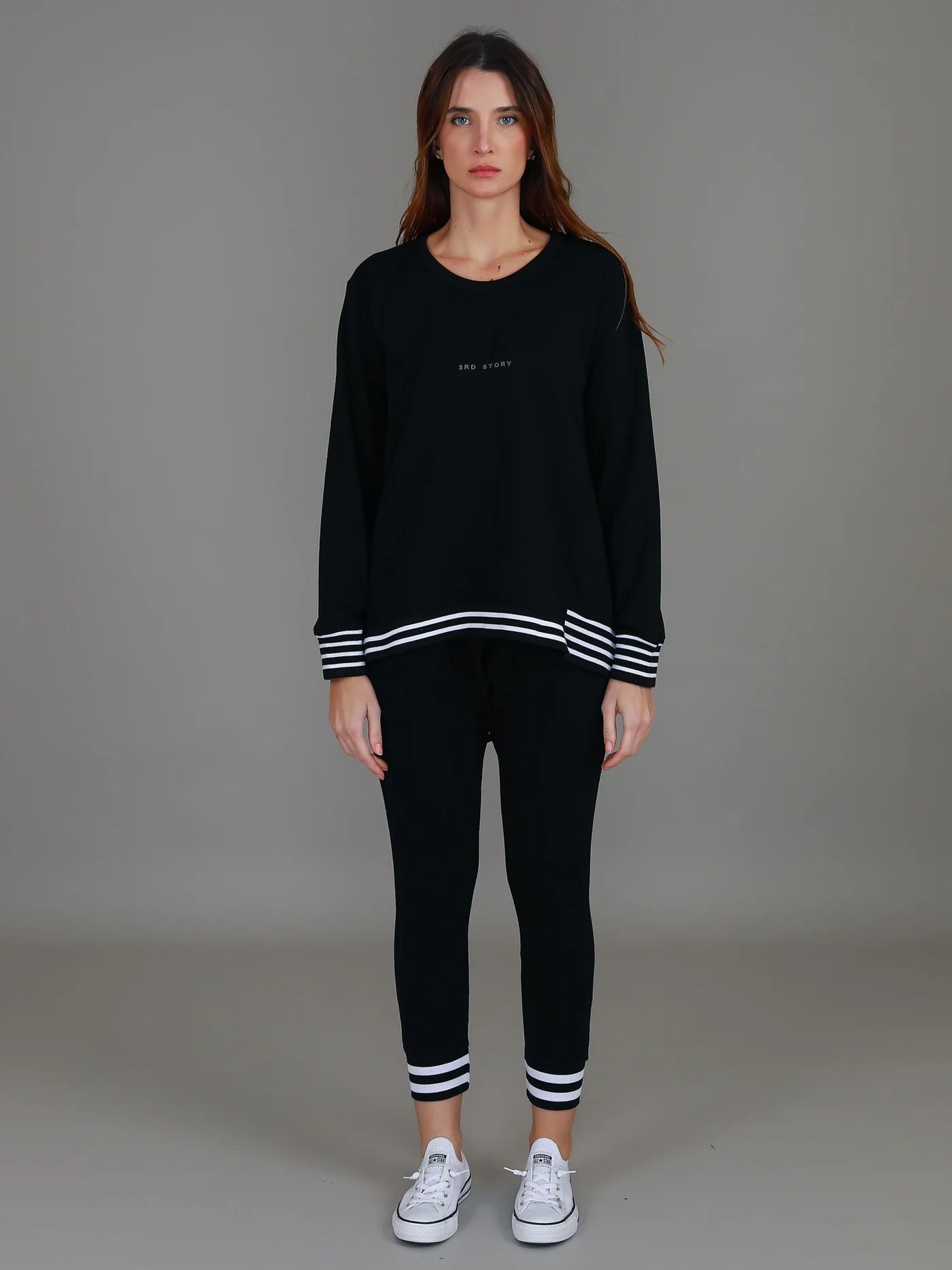 Gwyneth Striped Rib Sweater