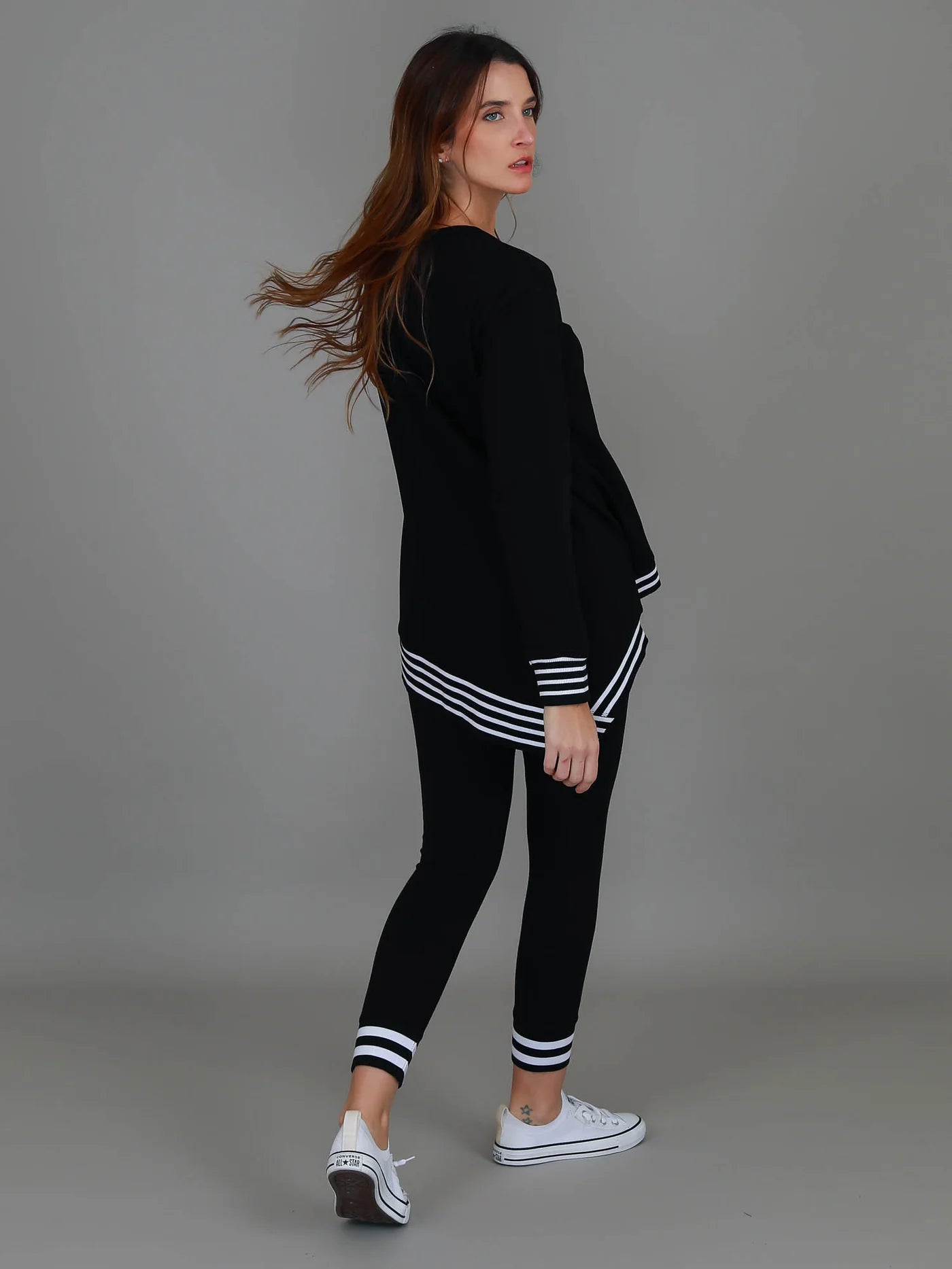 Gwyneth Striped Rib Sweater