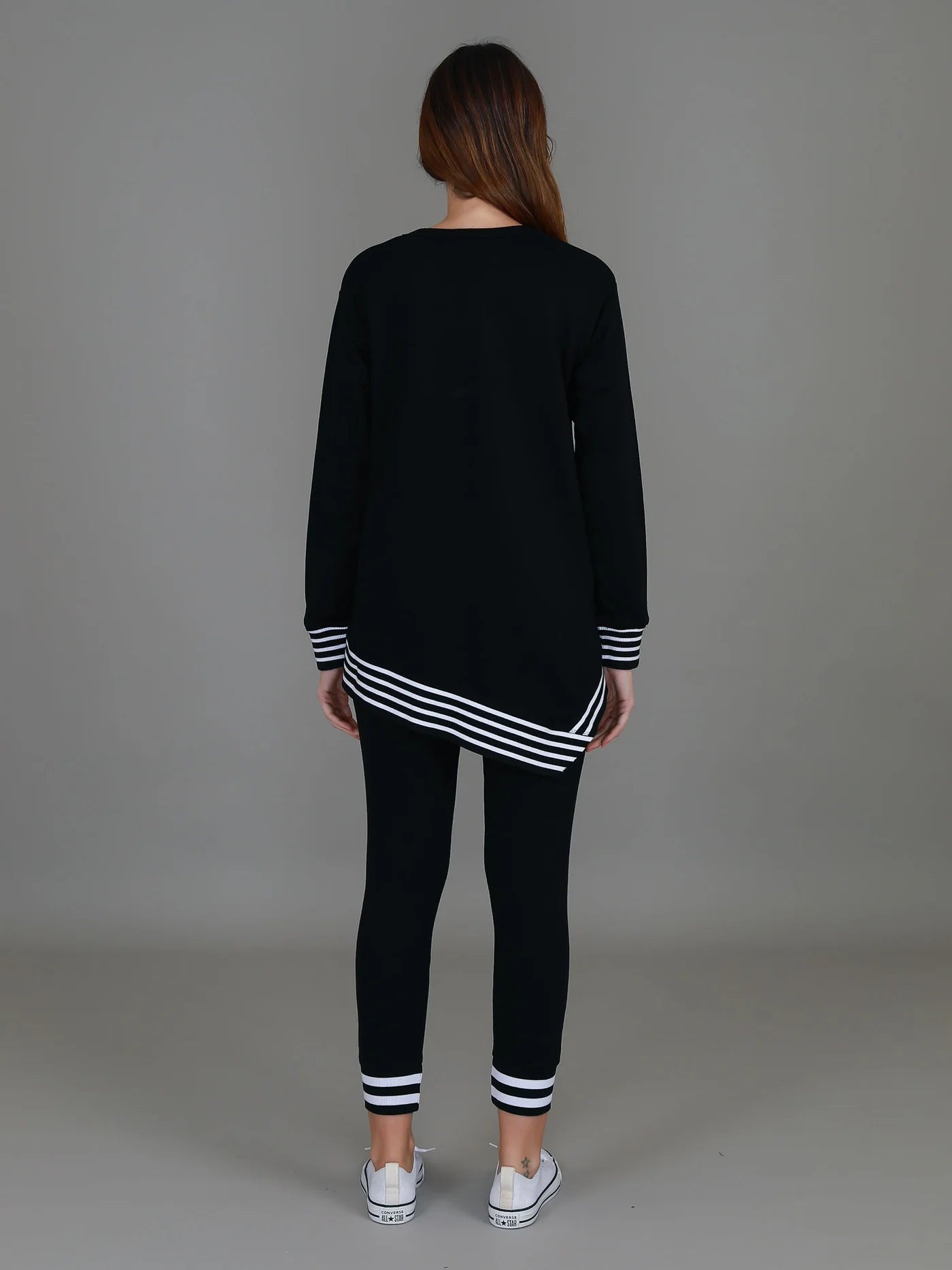 Gwyneth Striped Rib Sweater
