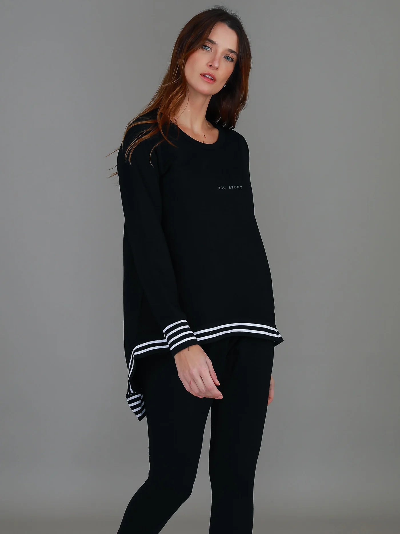 Gwyneth Striped Rib Sweater