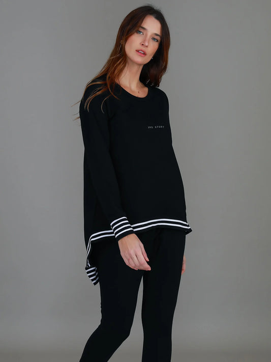 Gwyneth Striped Rib Sweater