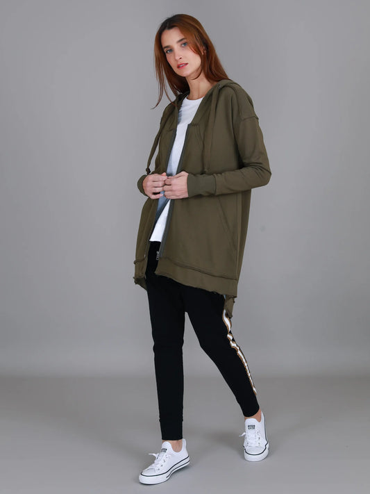 Charlie Sweatshirt Hooded Jacket (Plus Size)