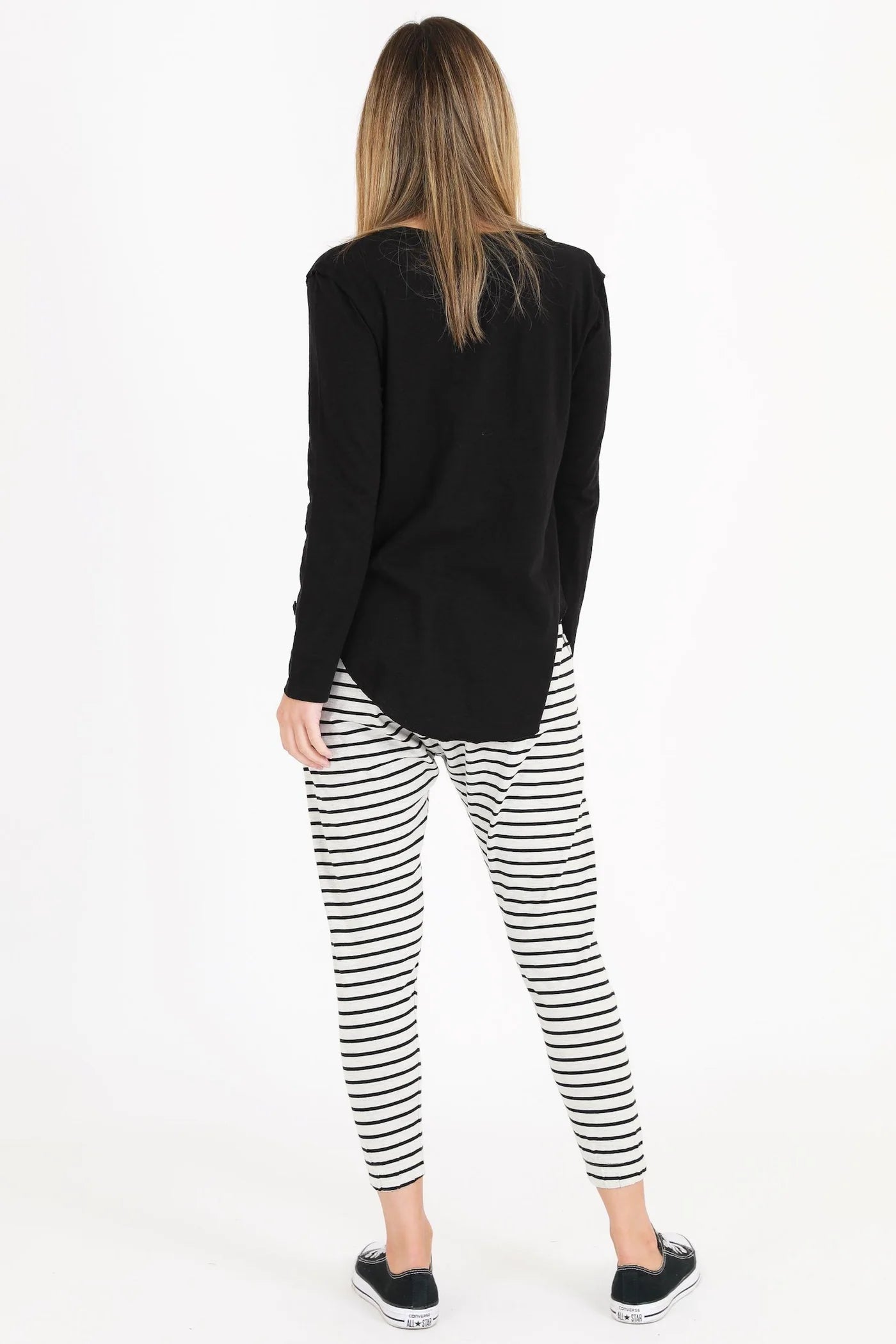 Nora Long Sleeve V Neck Tee