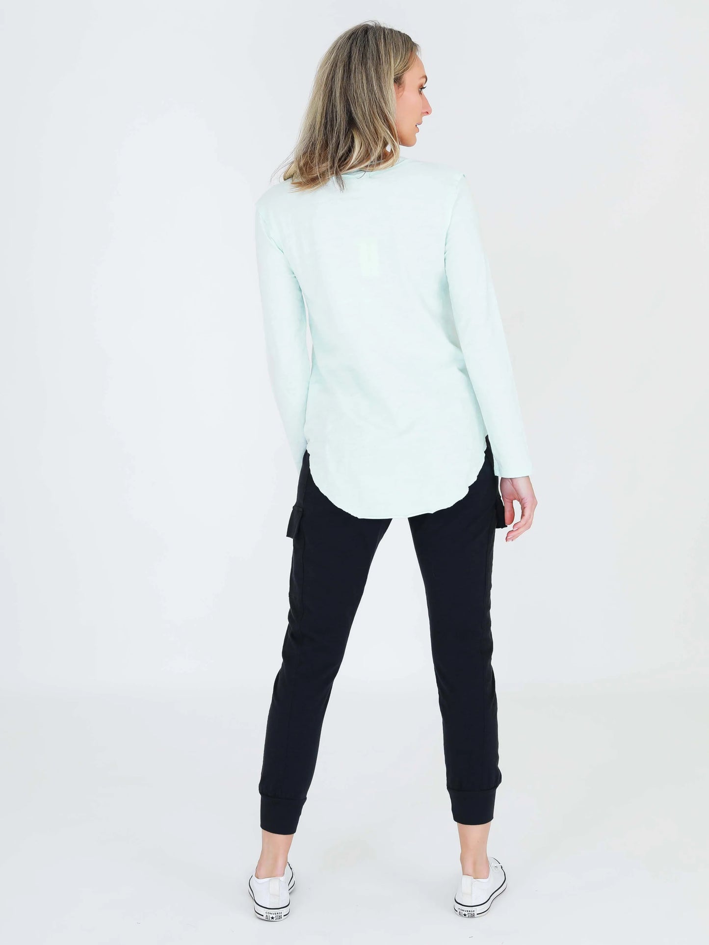 Nora Long Sleeve V Neck Tee