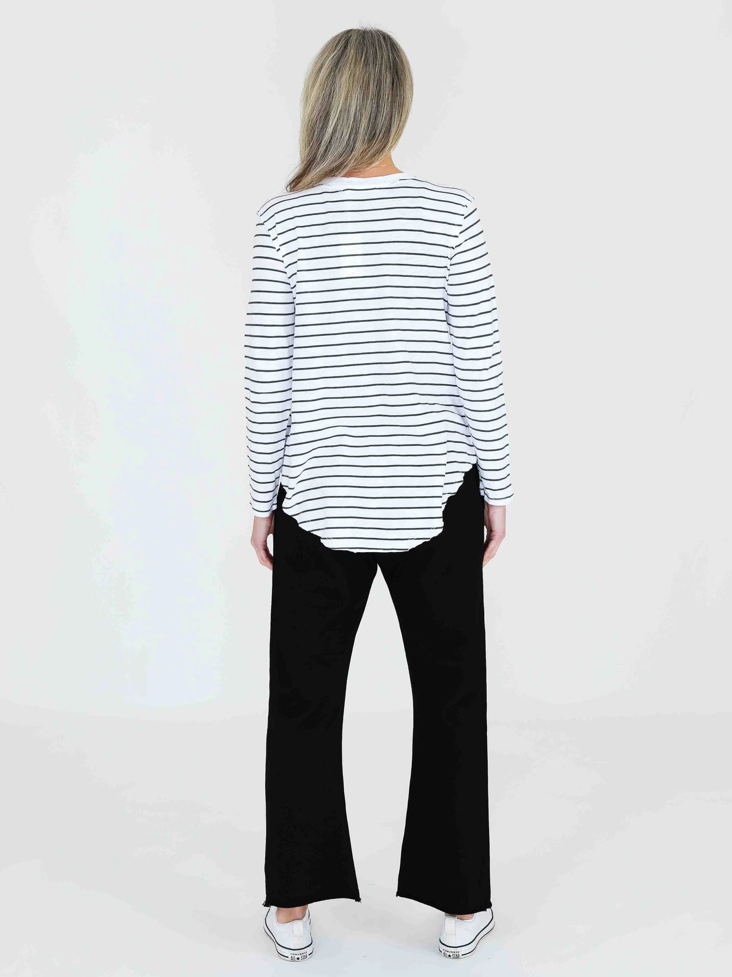 Nora Long Sleeve V Neck Tee