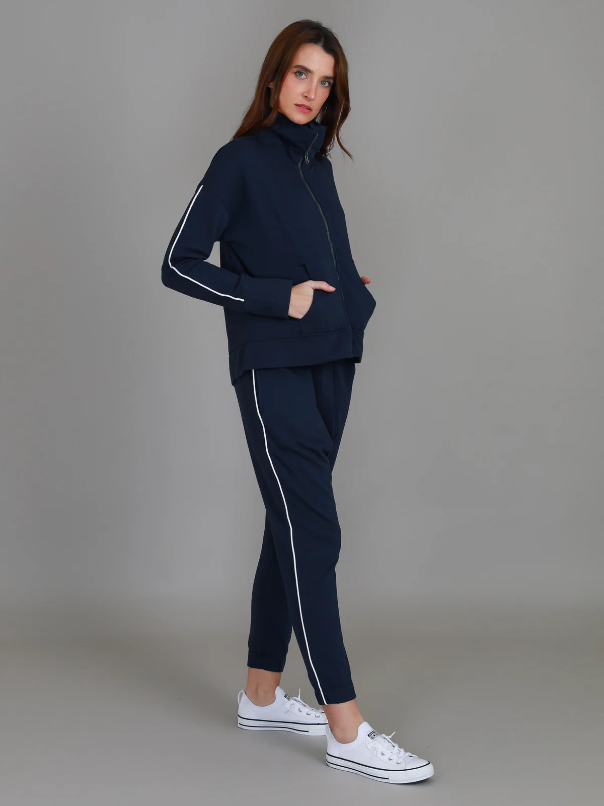 Ivy Side Stripe Jacket - Ink