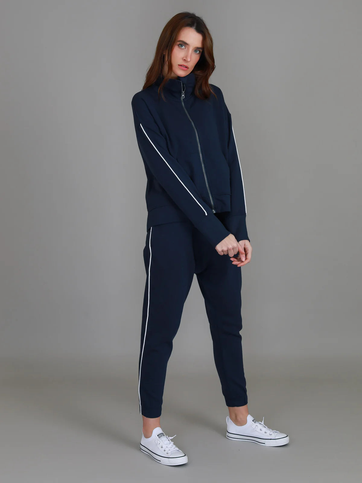 Ivy Side Stripe Jacket - Ink