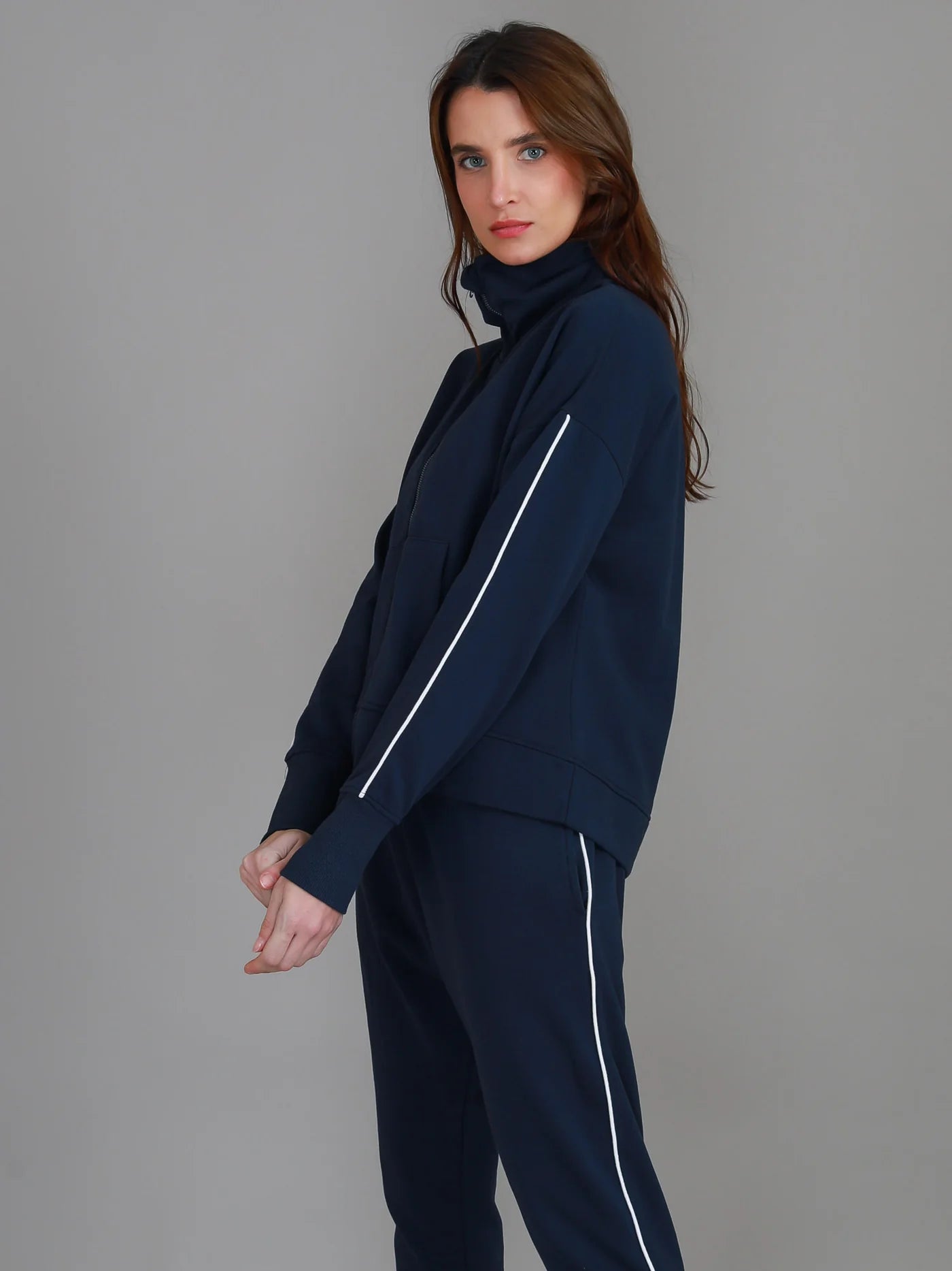 Ivy Side Stripe Jacket - Ink