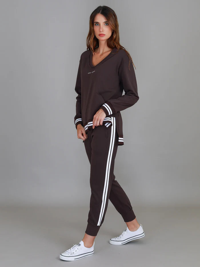 Pammy V Neck 3S Logo Sweater