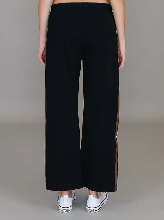 Women's Straight Leg Striped Sweat Pants back