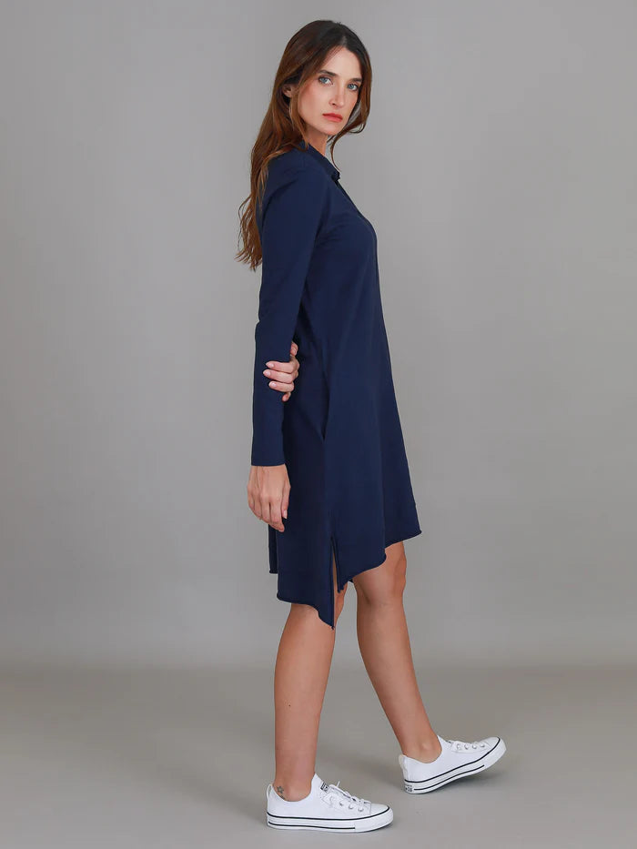 Dailyn Long Sleeve Collared Polo Dress