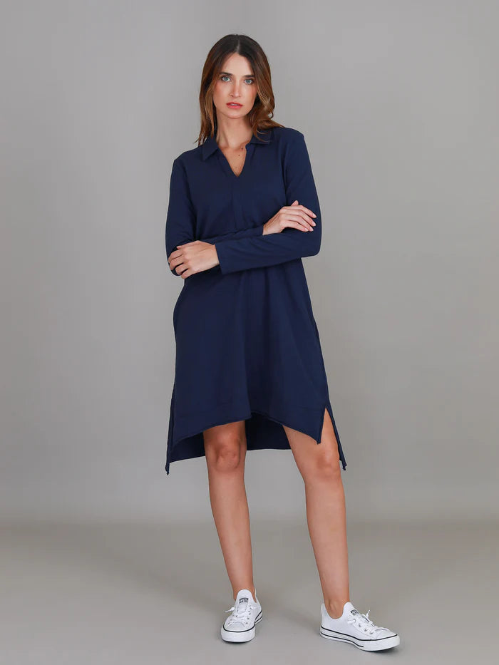 Dailyn Long Sleeve Collared Polo Dress