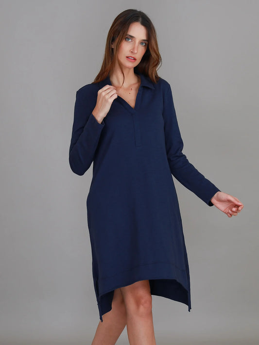 Dailyn Long Sleeve Collared Polo Dress