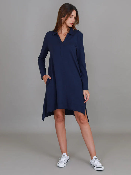 Dailyn Long Sleeve Collared Polo Dress