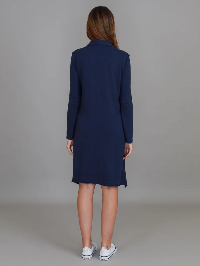 Dailyn Long Sleeve Collared Polo Dress
