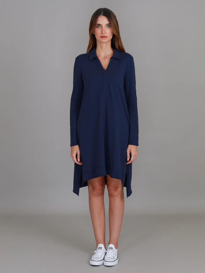 Dailyn Long Sleeve Collared Polo Dress