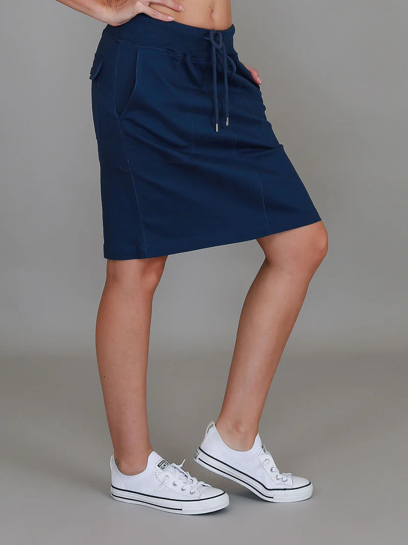 Pisces Drawstring Chino Skirt