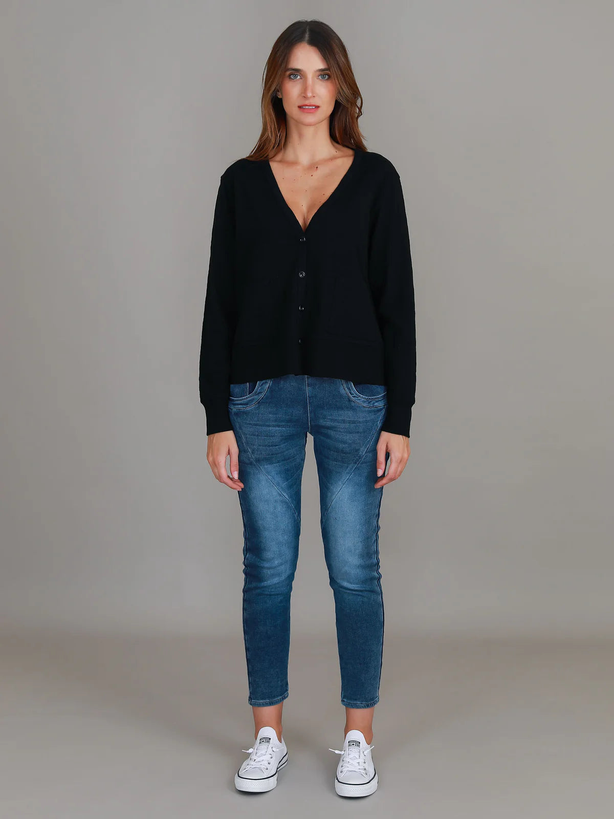 Vienne Long Sleeve Cardigan (Plus Size)
