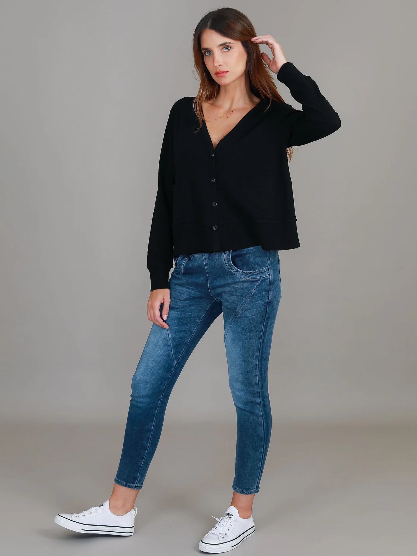 Vienne Long Sleeve Cardigan (Plus Size)