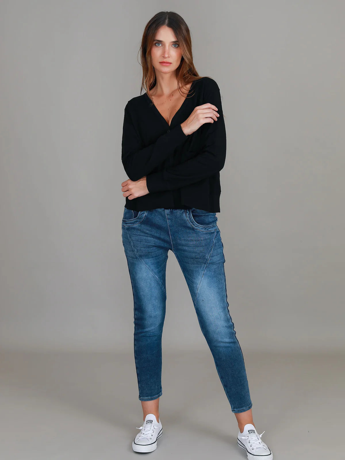 Vienne Long Sleeve Cardigan (Plus Size)