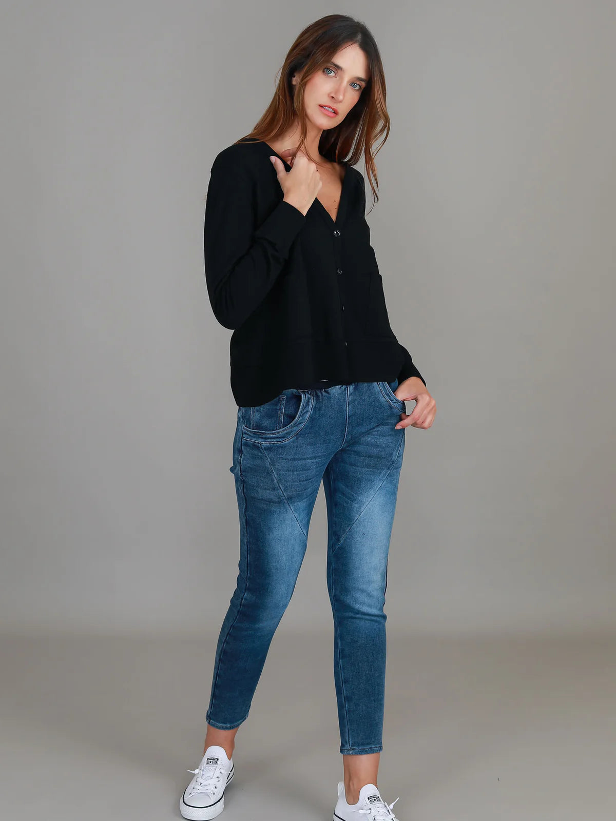 Vienne Long Sleeve Cardigan (Plus Size)