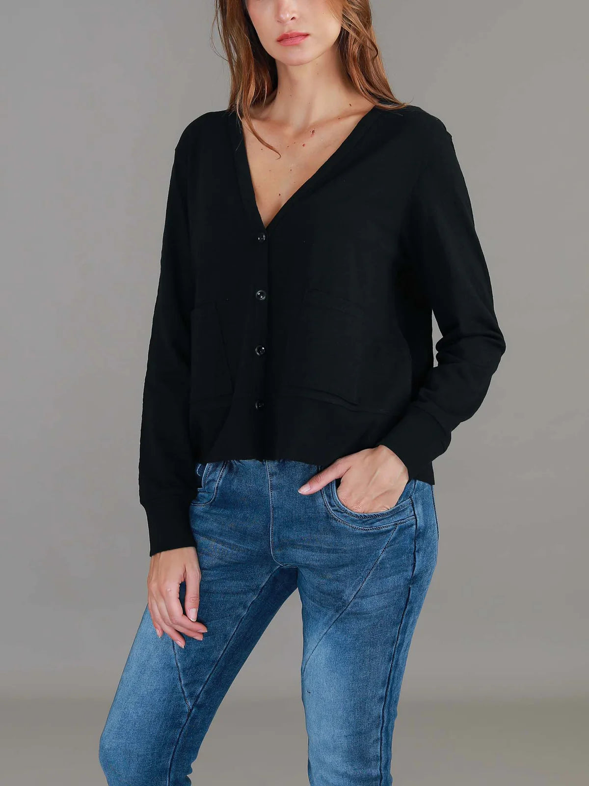 Vienne Long Sleeve Cardigan (Plus Size)