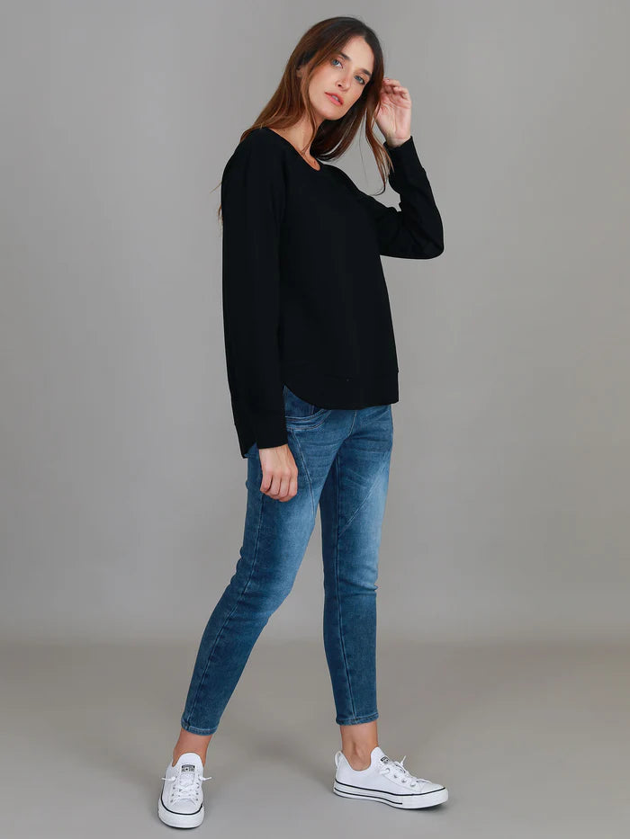 Charlotte Curve Hem Sweater (Plus Size)