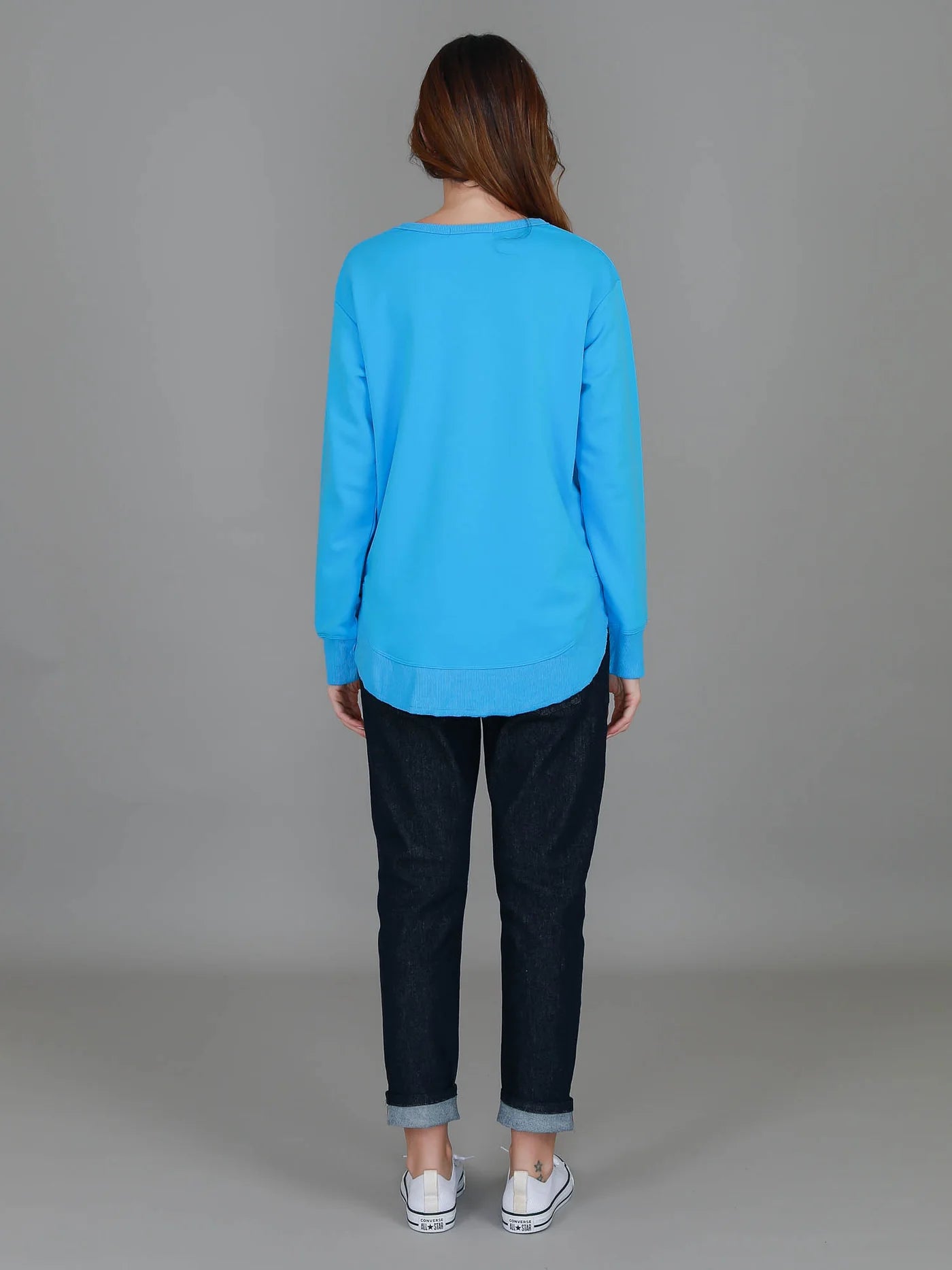 Charlotte Curve Hem Sweater
