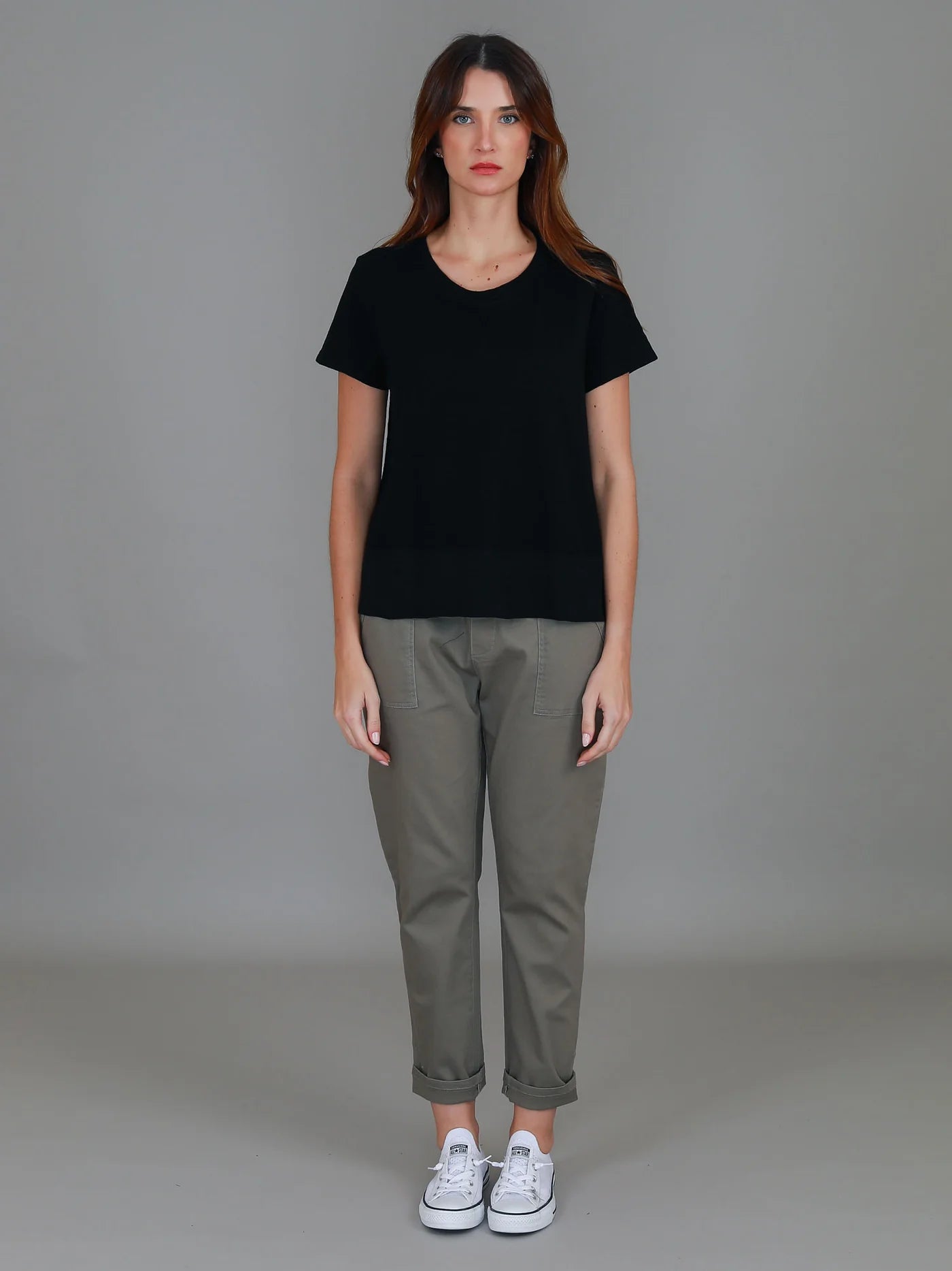 Shanti Cropped Hip-Length T-Shirt
