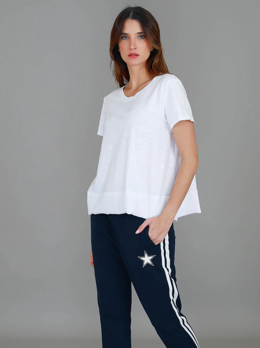 Shanti Cropped Hip-Length T-Shirt