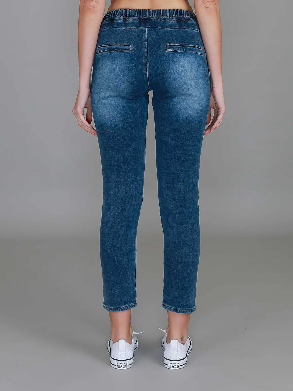 Molly Stripe Jogger Drawstring Jeans