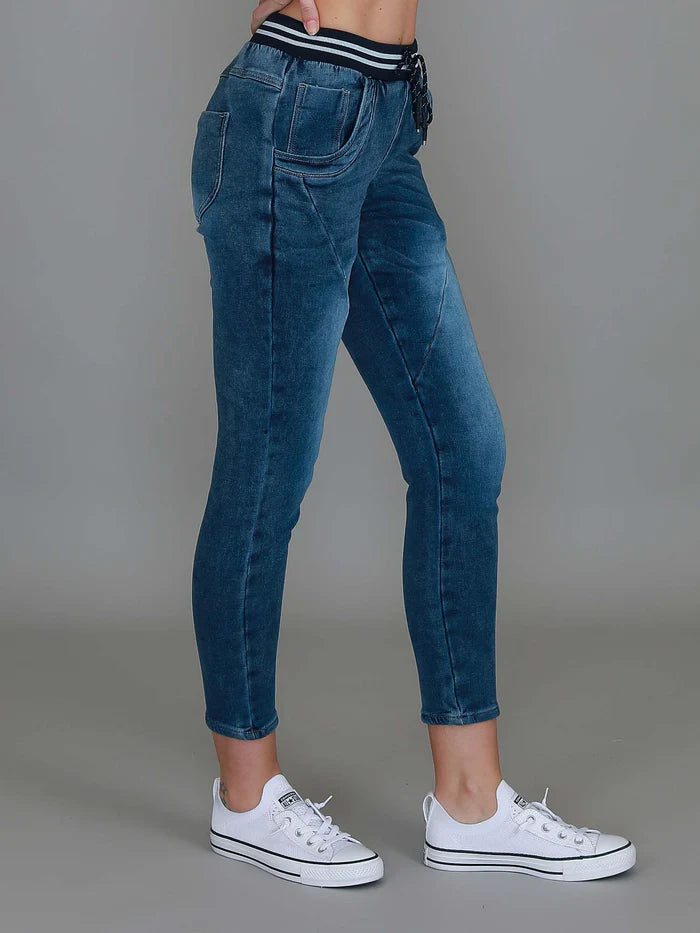 Mia Jogger Jeans - Blue Wash (Plus Size)
