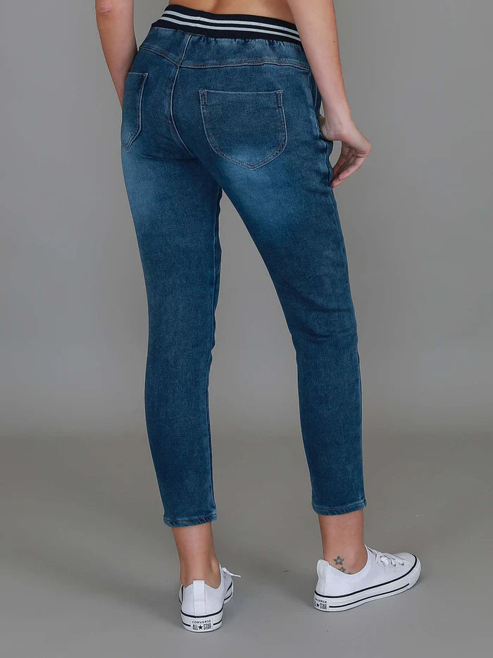 Mia Jogger Jeans - Blue Wash (Plus Size)