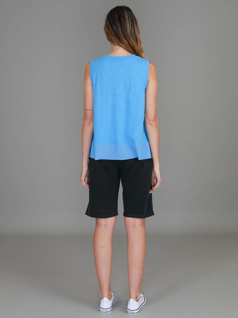 3rd Story Sonya Tank Top Blue back
