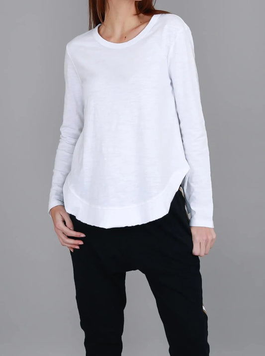 3rd story white mosman long sleeve tee