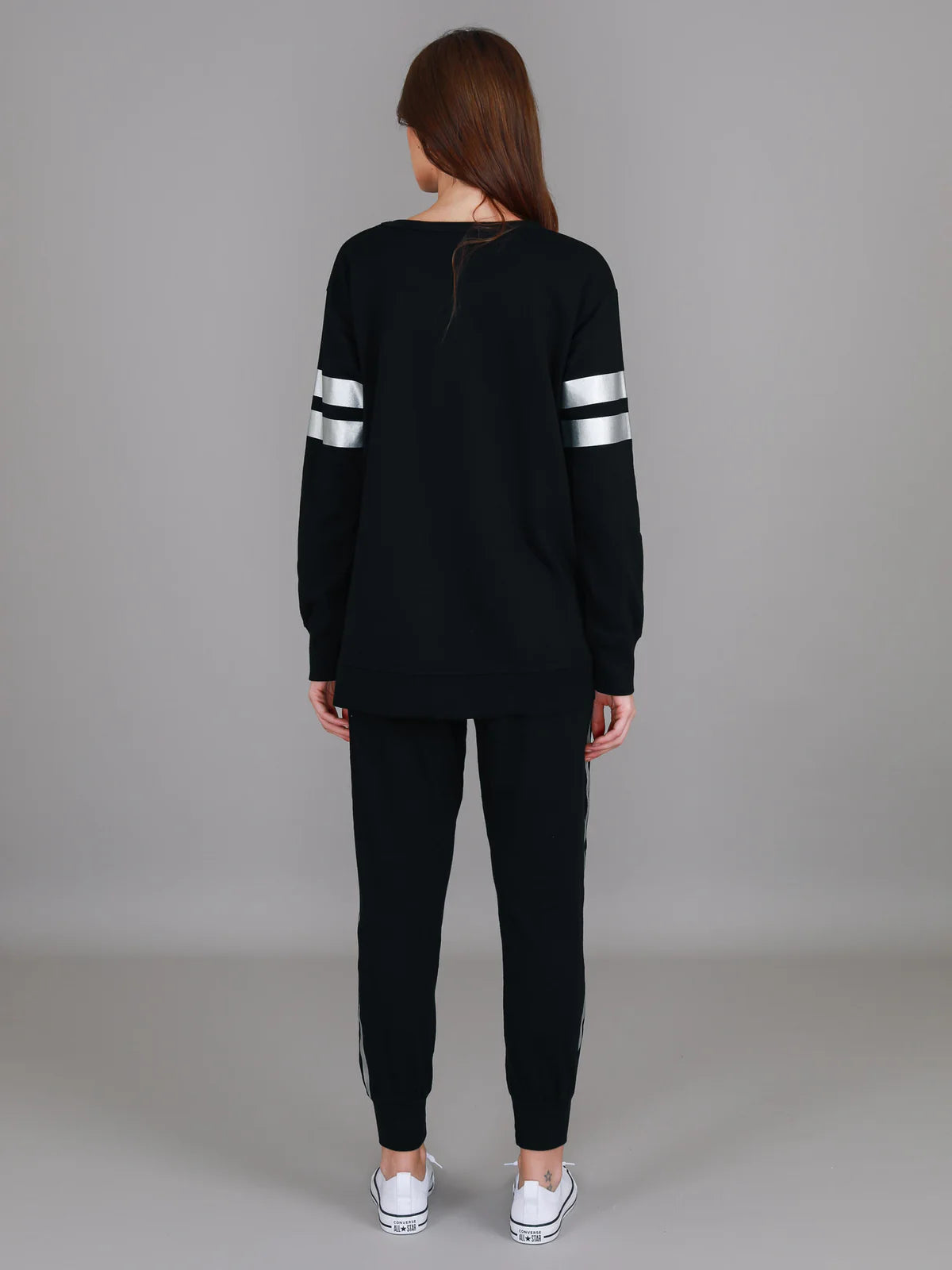 Theresa Metallic Stripe Jumper