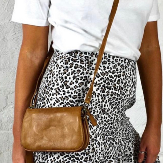 St Kilda Cross Body Leather Bag Clutch