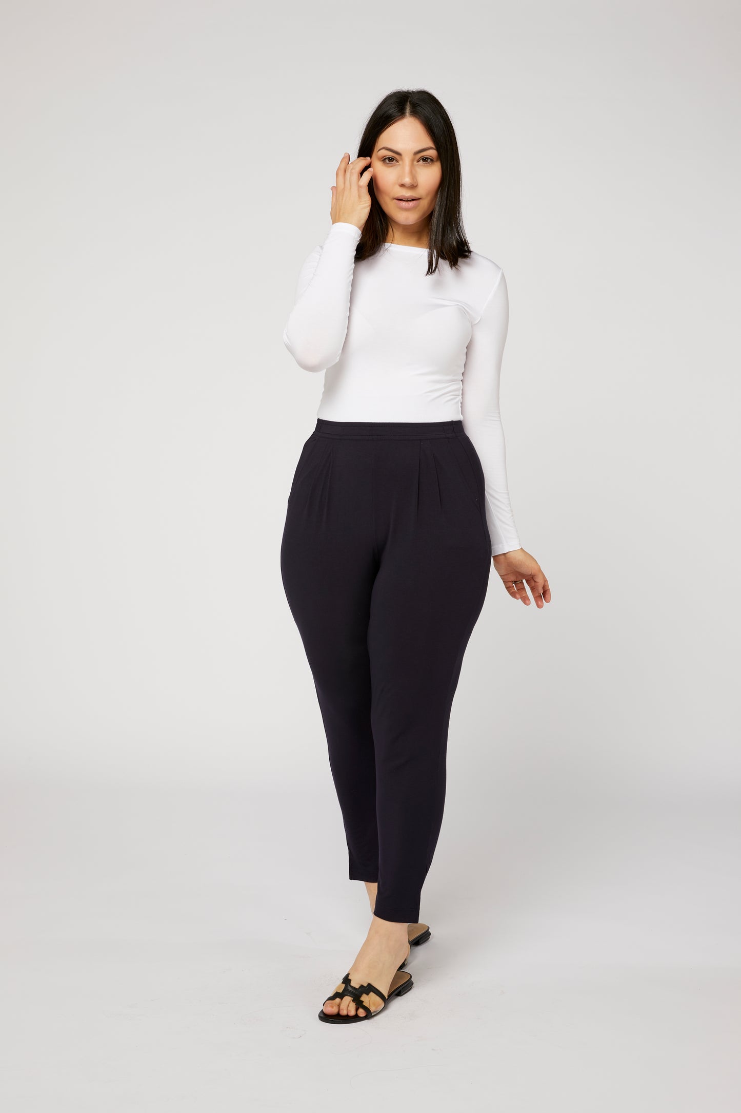 Breeze Travel Pant - French Navy (Plus Size)