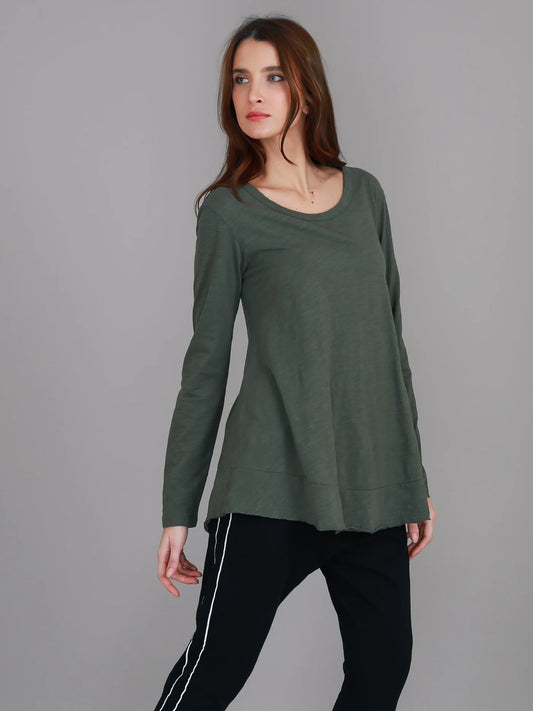 Mascot Wide Hem Long Sleeved Tee