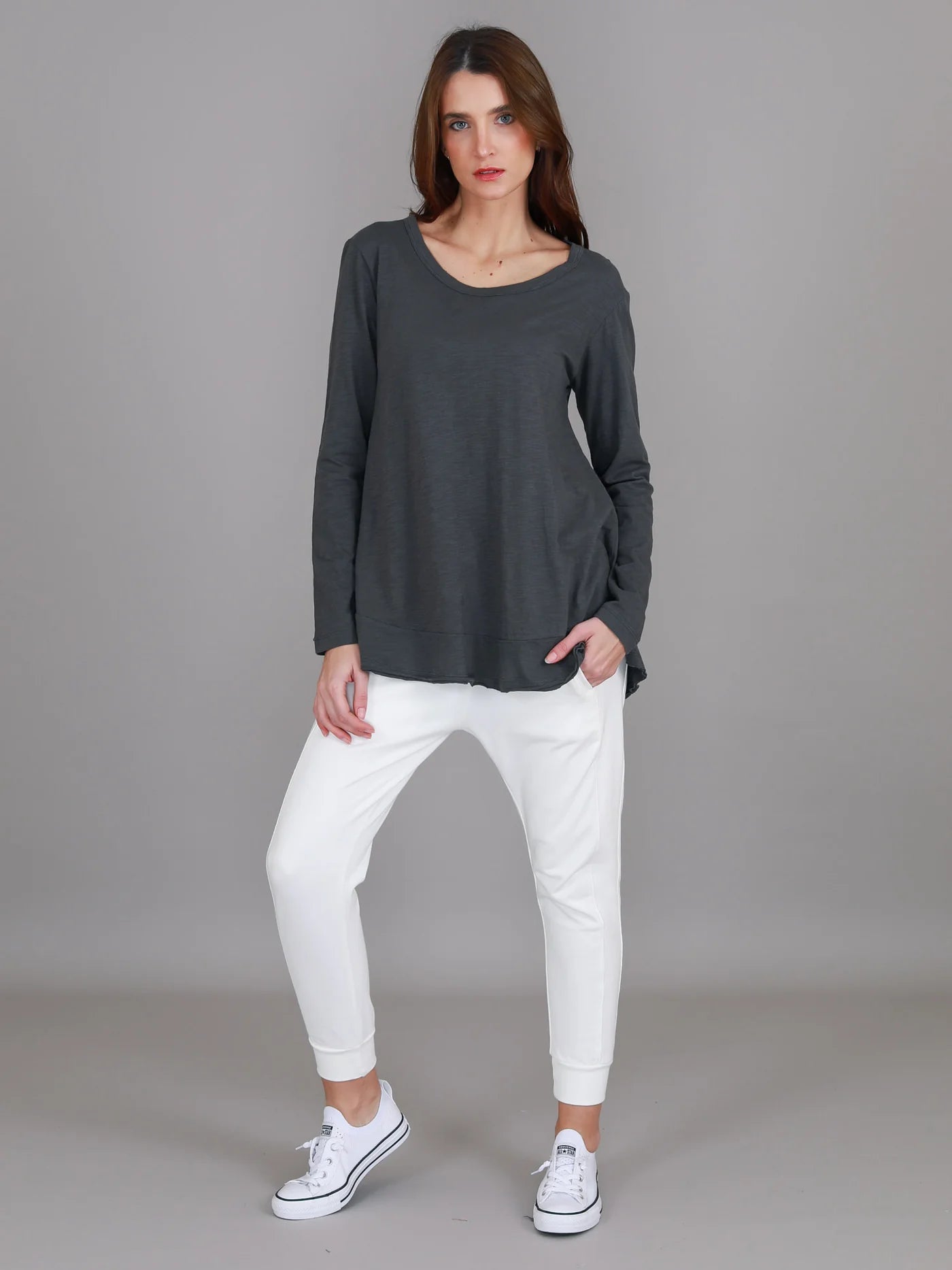 Mascot Wide Hem Long Sleeved Tee