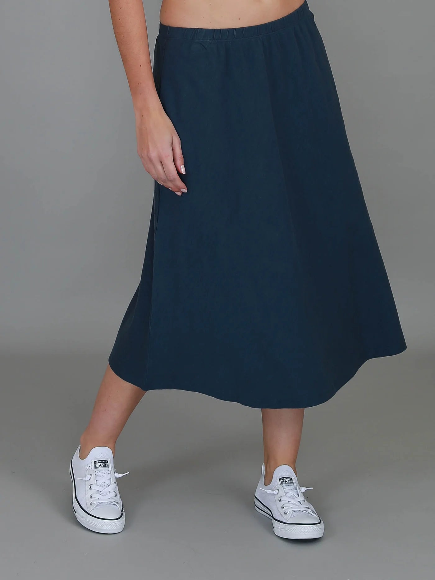 Heathmont Midi Slip on Skirt - Black