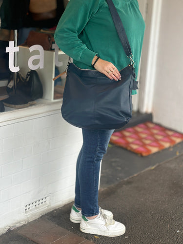 'Anara' Leather Slouch Bag