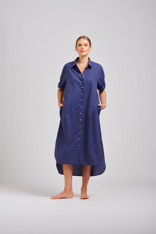Shop Shirty Annie Shirt Dress Online, Buy Shirty Annie Shirt Dress Short Sleeved Annie Shirt Dress, Buy Longer Length Womens Shirt Dress, Shirty Online Stockists, Shirty Melbourne Stockists