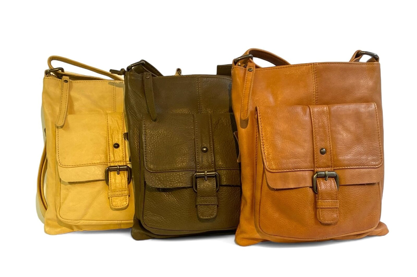 'Audrina' Cross Body Leather Bag