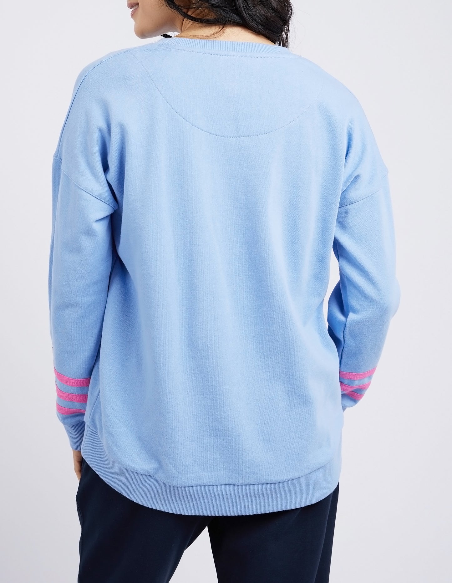 Elm Intersect Crew Lilac, Shop Elm Intersect Crew Online, Elm intersect Crew Hydrangea, Elm Stockists
