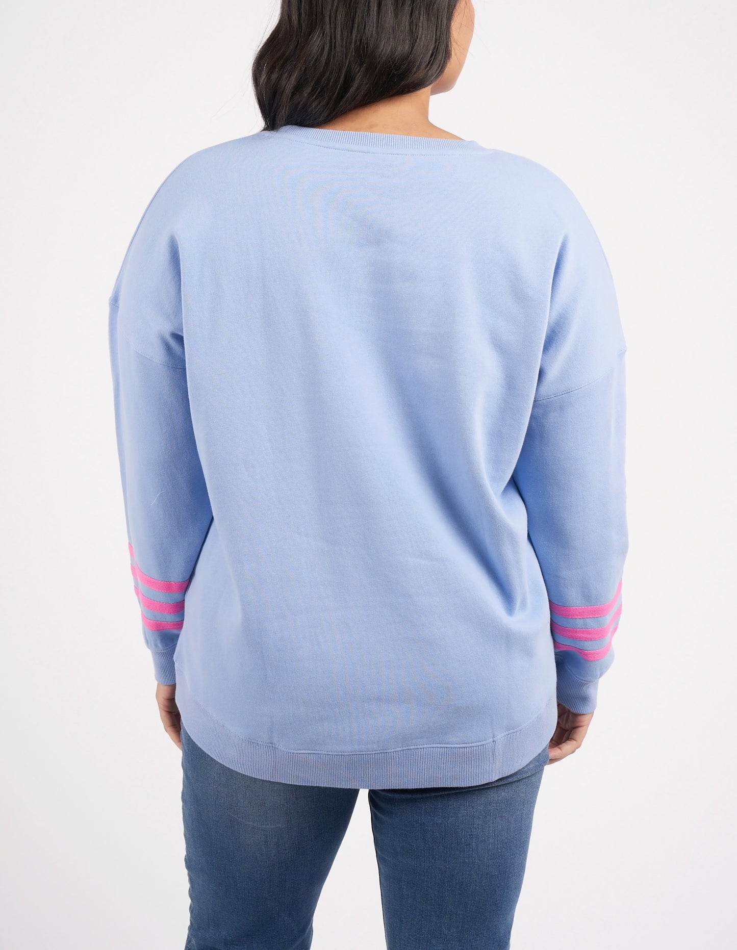 Elm Intersect Crew Lilac, Shop Elm Intersect Crew Online, Elm intersect Crew Hydrangea, Elm Stockists
