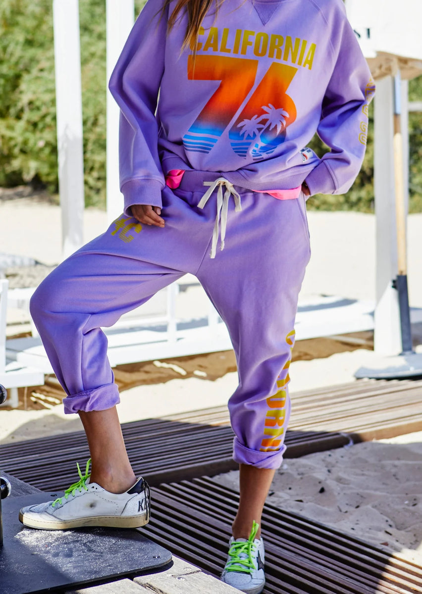 Lavender track pants hotsell