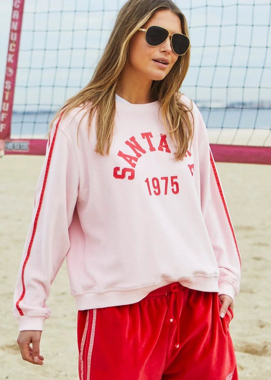 Urban Velour Sweater - Pink / Red